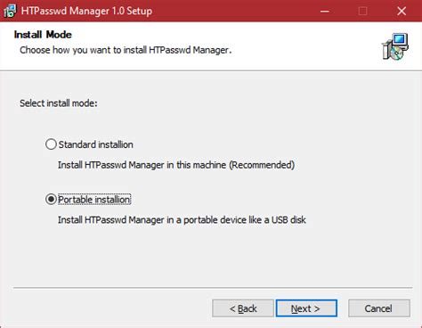 Carthago HTPasswd Manager Portable
